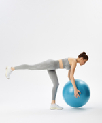 Фитбол GB-108 антивзрыв, 1200 гр, синий пастель, 75 см