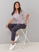 Блузка БЛ-122/орнамент-розовый