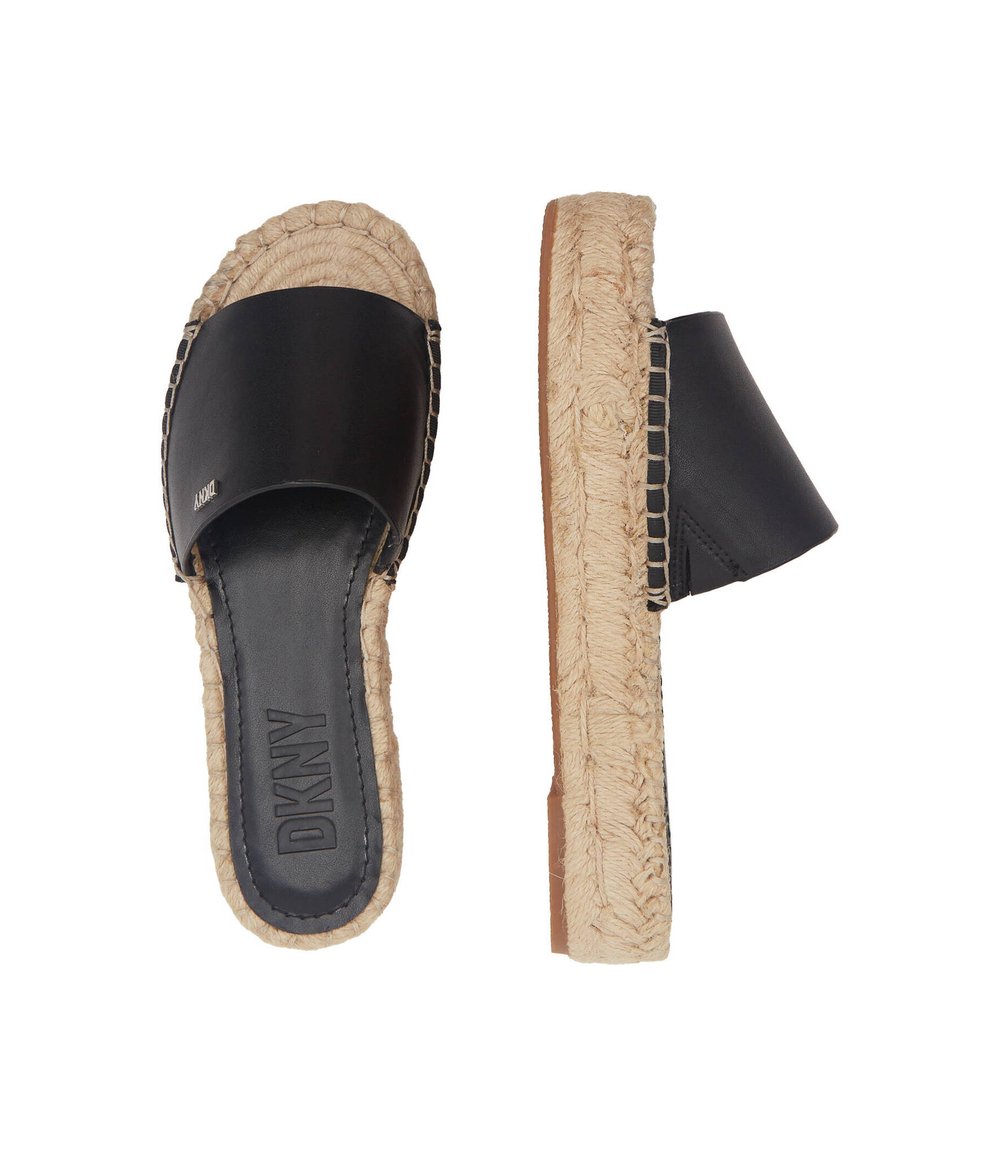 Кожаные шлепанцы DKNY - черный(K1304618)