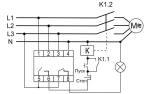 Реле контроля наличия и чередования фаз CKF-BT 3х400/230+N 2х8А 1Z 1R IP20 микропроцессорный (регулировка порога и времени отключения, контроль верхнего и нижнего значений напряжения)
