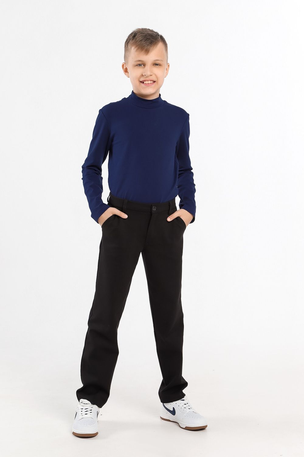 Джемпер для мальчика Скул-4 Виотекс ТЁМНО-СИНИЙ