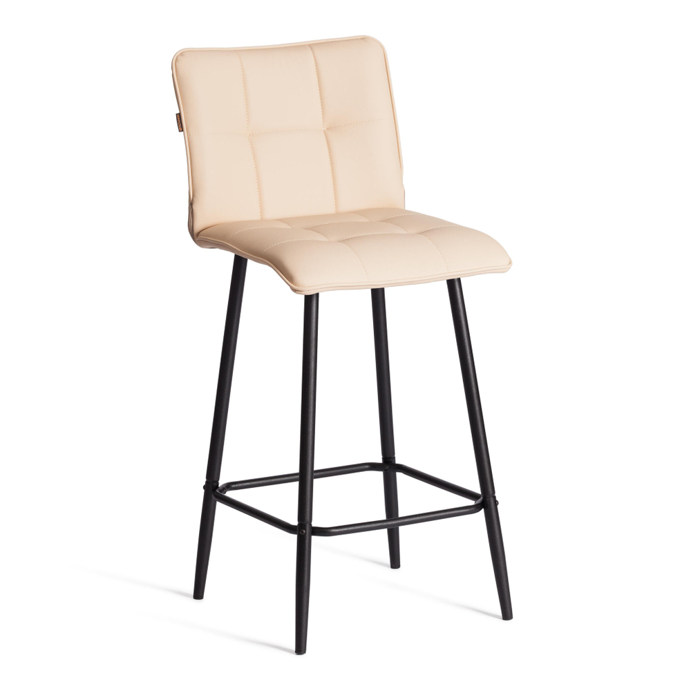 Полубарный стул  Bari/Бари экокожа , бежевый, 42х55х99 см
