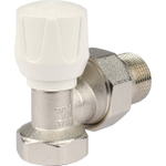 Вентиль ручной регулировки угловой STOUT - 3/4" (ВР/НР-американка, PN10, Tmax 120°C, шток металл по металлу)