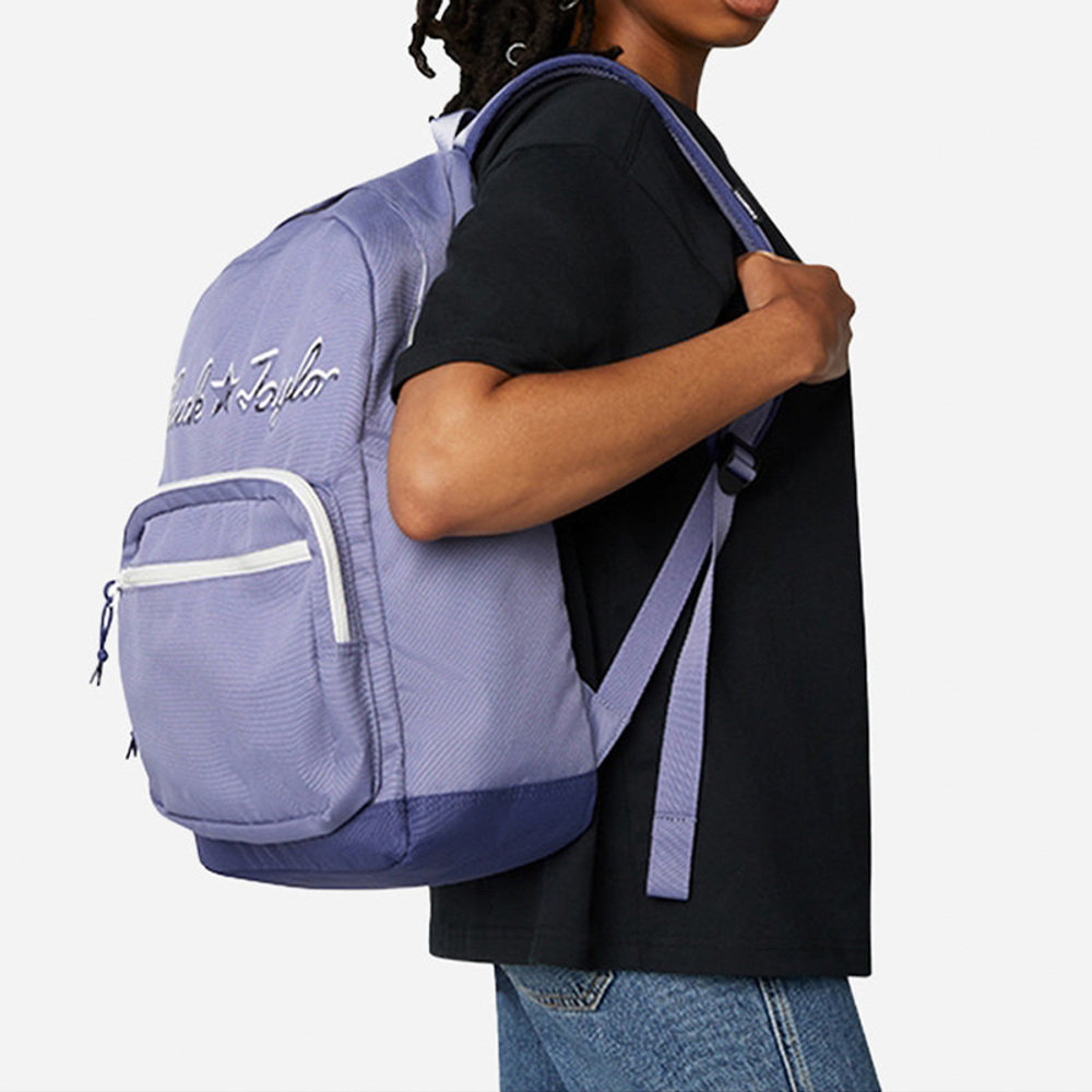 Converse Polyester Backpack Regular Unisex Purple