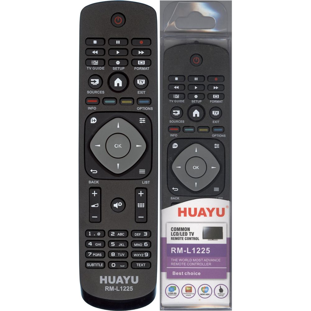 ПУЛЬТ ДЛЯ PHILIPS HUAYU RM-L1225 УНИВЕРСАЛЬНЫЙ