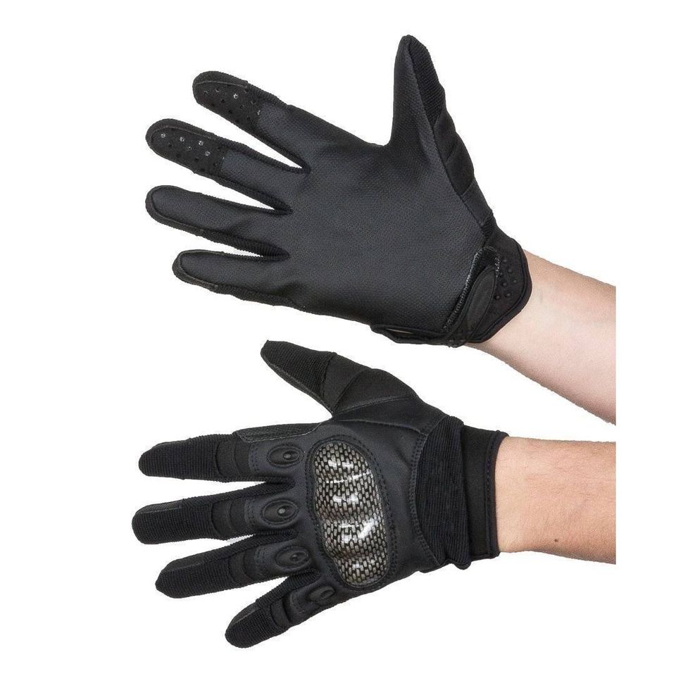 Перчатки OKL со вставкой карбон (черные)