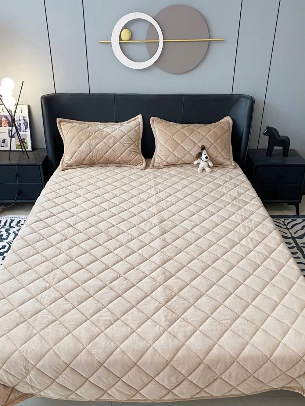 Покрывало 220х240 стеганое для кровати и дивана