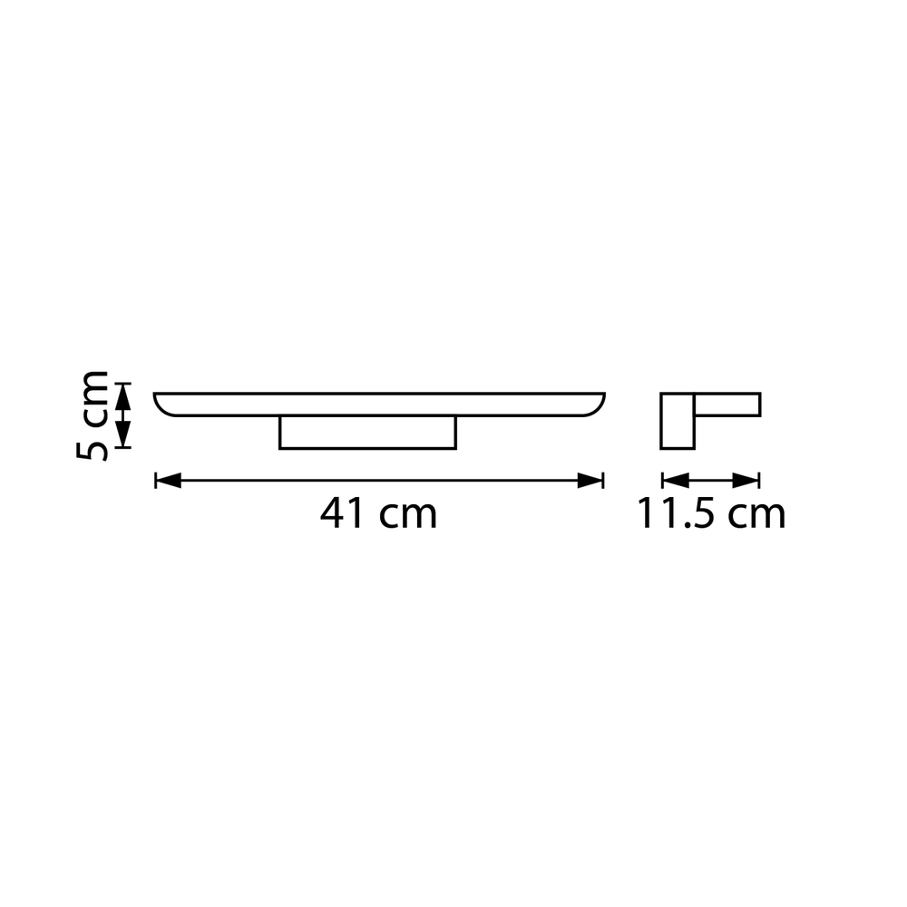 201067 Бра NOCE LED 16W 1150LM ЧЕРНЫЙ 3000/4000/6000K