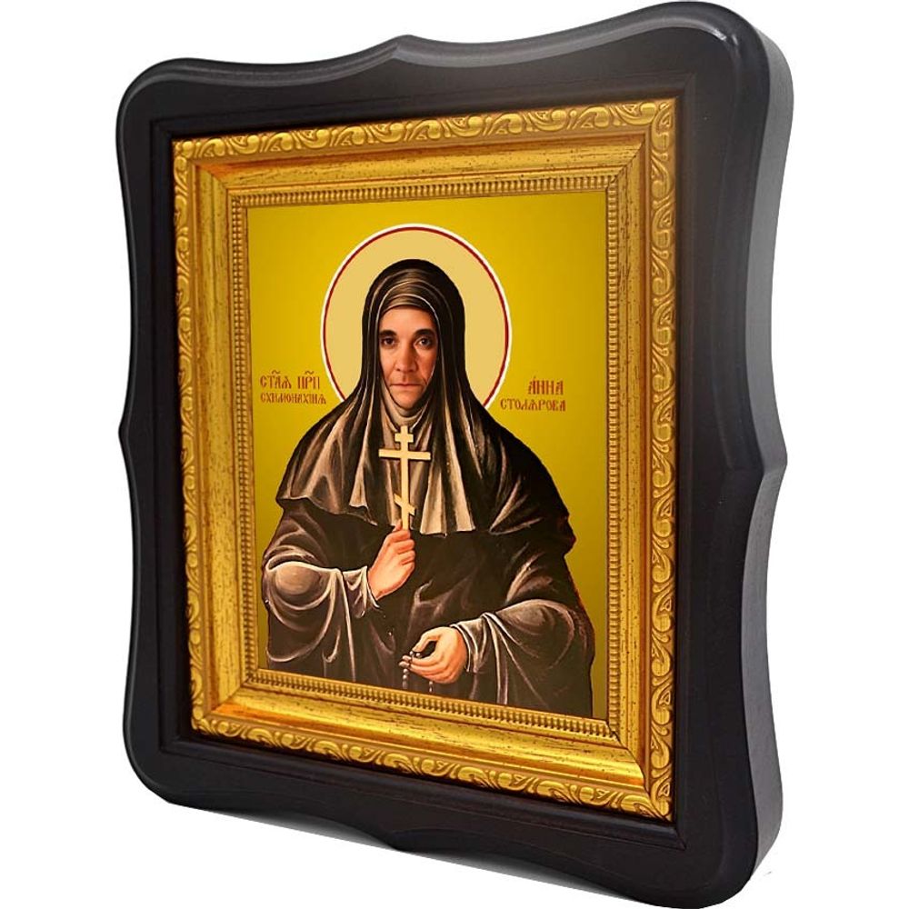 Анна Столярова преподобная схимонахиня. Икона на холсте.