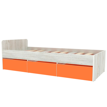 Кровать односпальная КарИВи КИВи Винтерберг Оранжевый