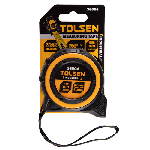 TOLSEN (TT36004) Рулетка измерительная 5 м, магнитный крюк
