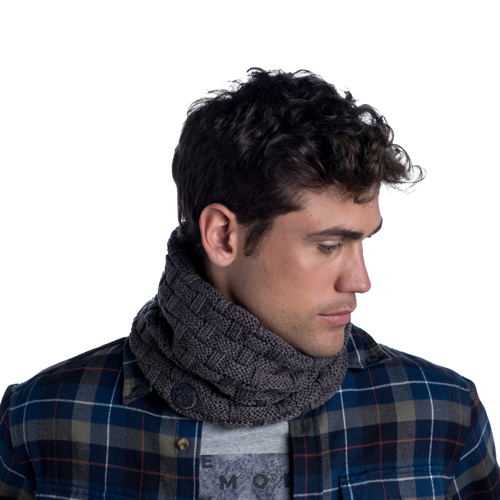 Шарф Buff Knitted & Fleece Neckwarmer Airon Grey Vigore (US:One size)