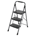 Стремянка stable, 3 ступени, 1 м, черная