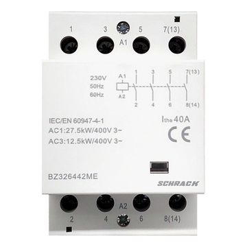 Контактор модульный 40A 4NO 230VAC Schrack Technik BZ326442ME