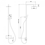 Душевая система ABBER Wasser Kreis AF8160L хром