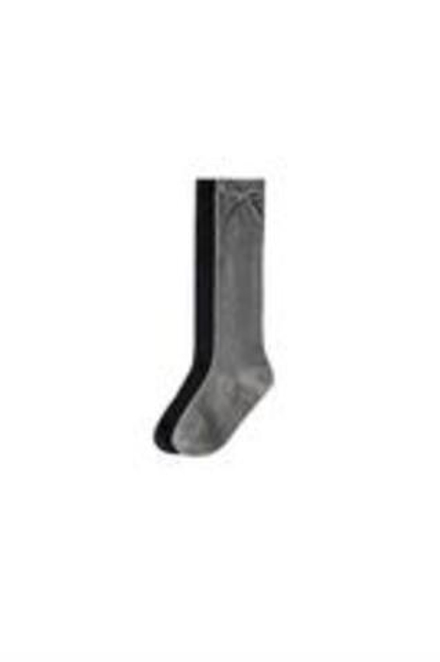 ZARA НАБОР ИЗ ТРЕХ ПАР МАХРОВЫХ НОСКОВ СРЕДНЕЙ ДЛИНЫ, БЕЛЫЙ/ЧЕРНЫЙ