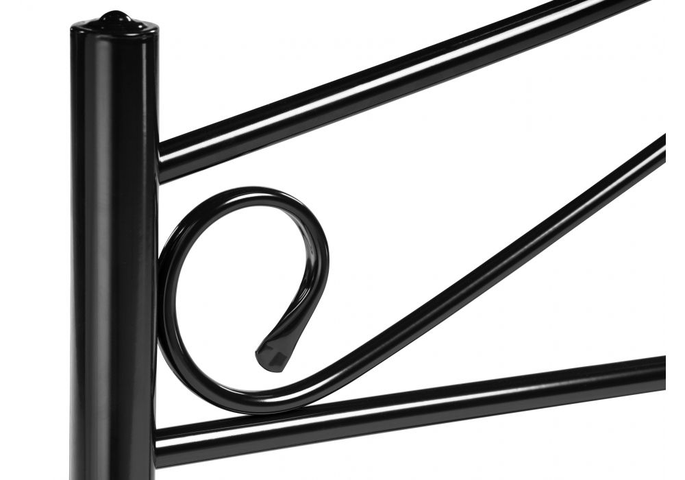 Двуспальная кровать Морика 160х200 черная