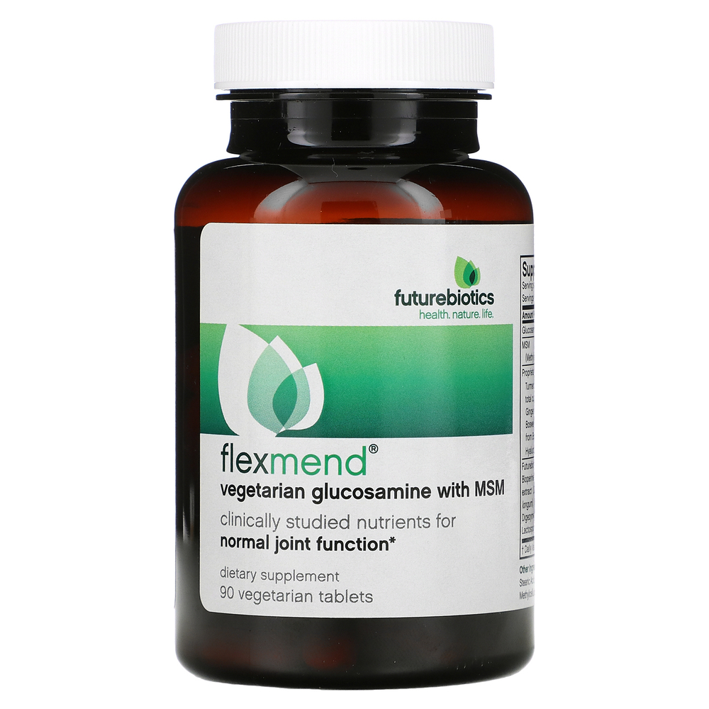 Futurebiotics, FlexMend, вегетарианский глюкозамин с МСМ, 90 вегетарианских таблеток