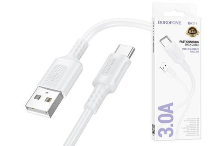 Кабель USB - TypeC BOROFONE BX111 (белый) 1м