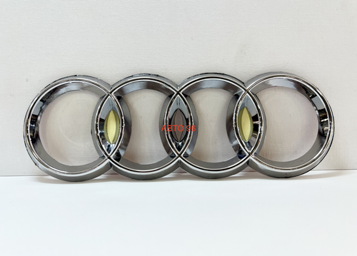 HH-184 / Логотип (шильдик, надпись, эмблема) "Audi" 27 см для крышки багажника / решетки радиатора / капота (1 шт.) Оптом