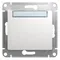 Механизм кнопки нажимной 1-кл. СП Glossa 10А IP20 (сх. 1) с табличкой бел. SchE GSL000119