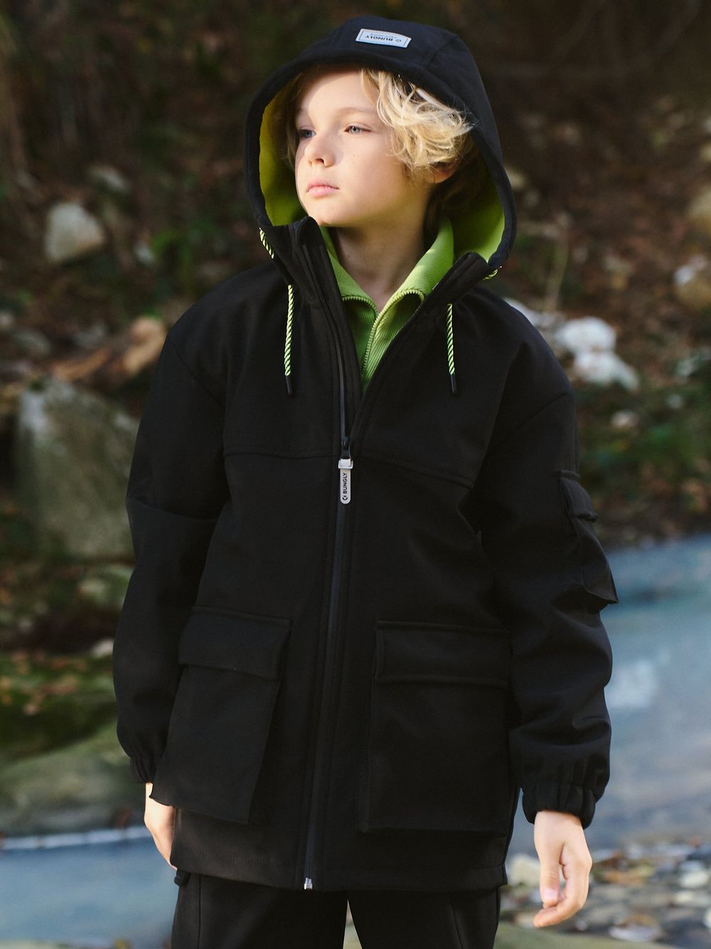 Куртка Softshell демисезонная "Уголь" 7+