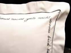 Наволочка 40х40 Christian Fischbacher Luxury Nights Sweet Dreams 557 антрацит Швейцария