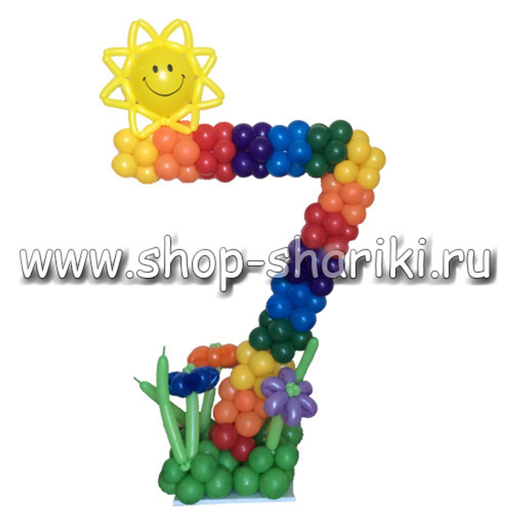 shop-shariki.ru цифра 7 из воздушных шаров