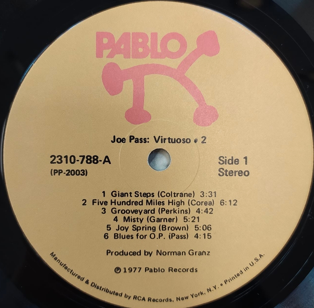 Joe Pass ‎– Virtuoso #2 (США 1977г.)