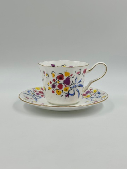 Кофейная пара с цветами Yves Saint Laurent by Yamaka