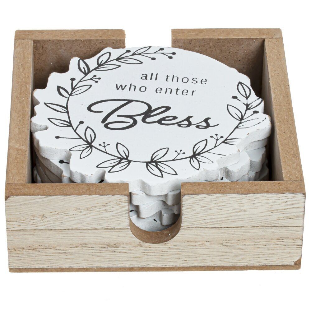 GAEM Набор из 6-ти подставок под кружку на подставке, L12 W12 H4 см