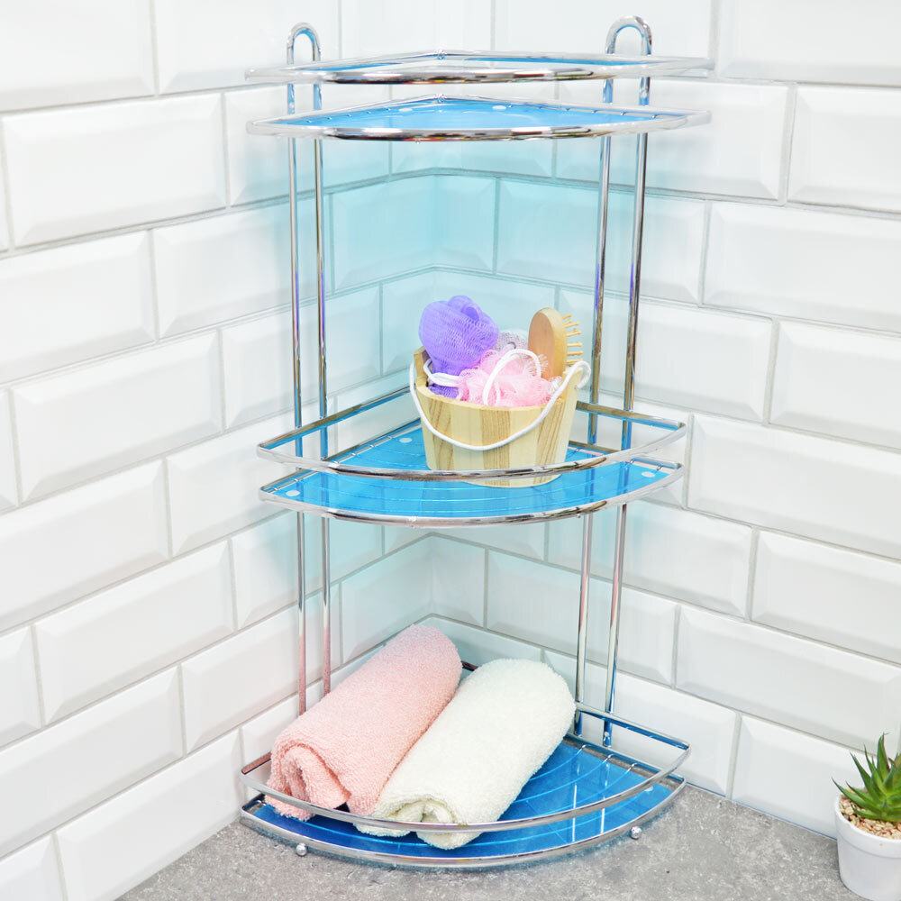 Полка 3-х ярусная угловая с ПВХ подложкой, W2937