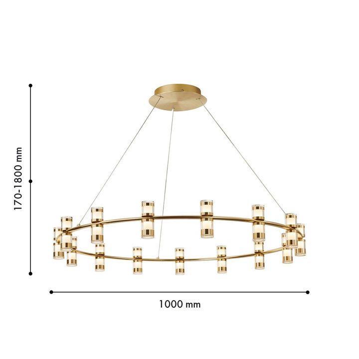 Подвесная светодиодная люстра Favourite Ampullen 4323-15P