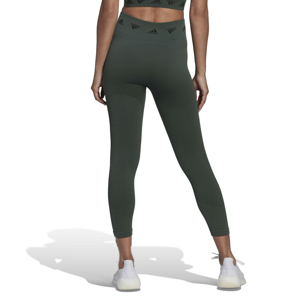 Женские теннисные брюки adidas Aeroknit Branded 7/8 Tight Women - Green
