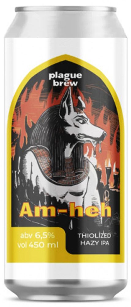 Пиво Плейг Ам-хех / Plague Am-heh 0.45 - банка