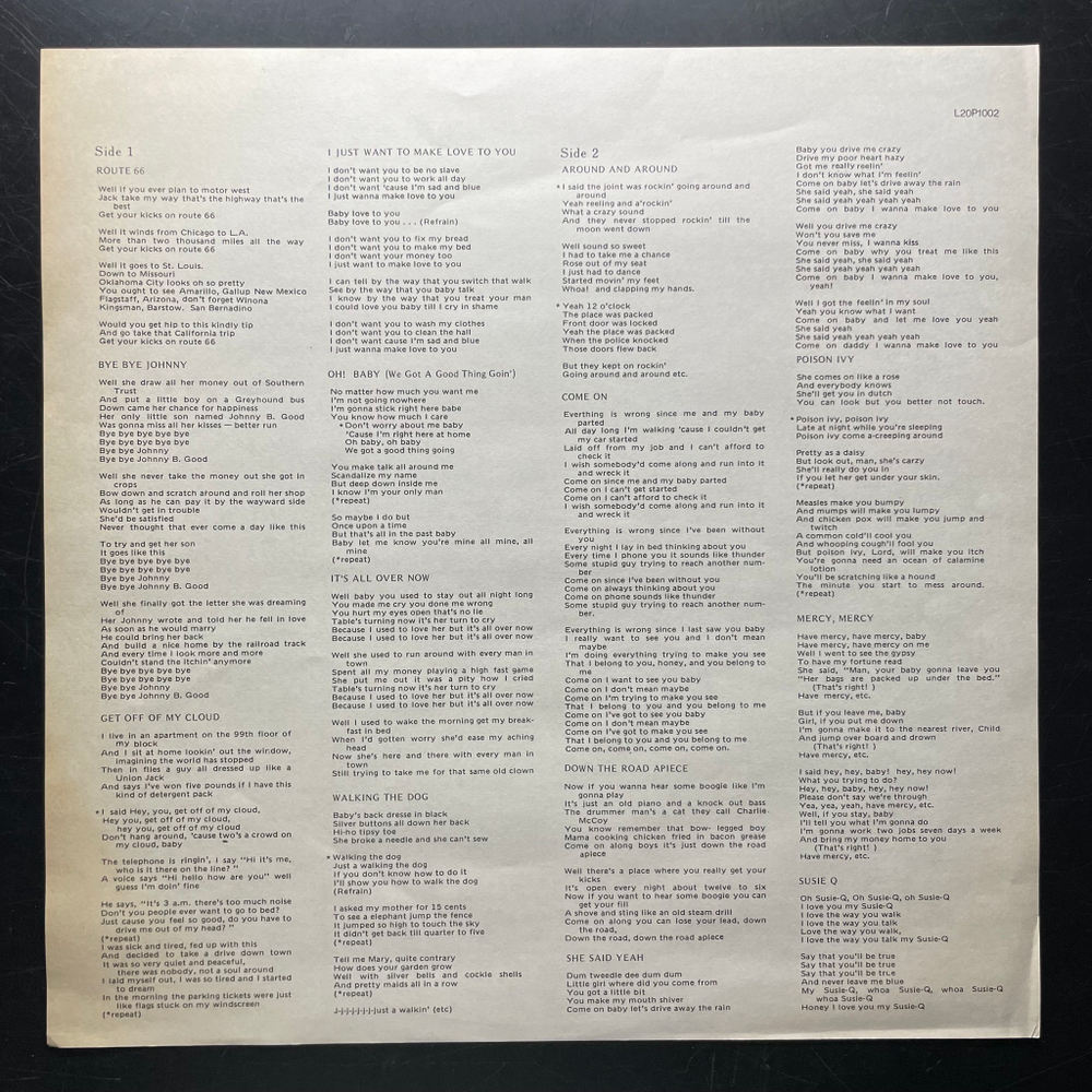 The Rolling Stones - Heartbreakers 14 Rock & Shake (Япония 1981г.)