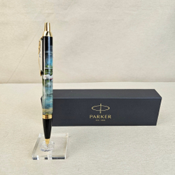 Ручка "Спасательный вертолет МЧС" с ручной росписью Палех