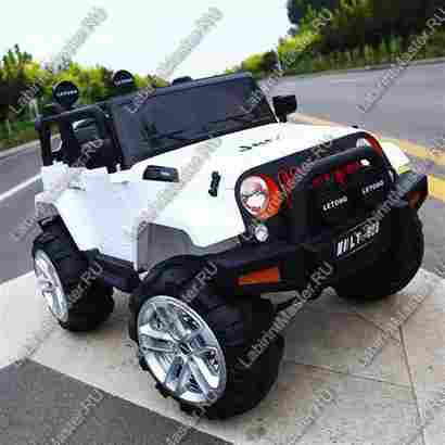 Детский электромобиль "Jeep Wrangler"  белый
