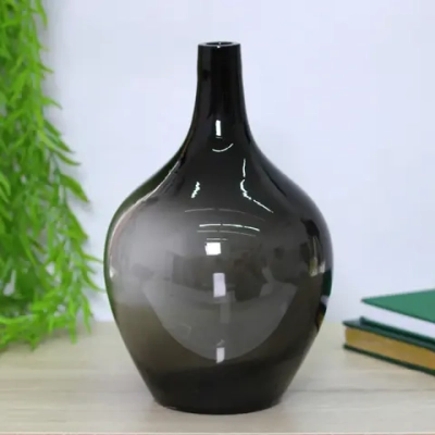 Ваза стеклянная «GREY GLASS» 18*28см