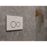 Клавиша смыва для инсталляции Milacio Standart MCU.201 два режима слива, механическое, белый