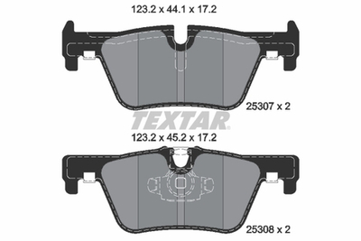 TEXTAR - 2530701-TET - Brake Pad Set, disc brake