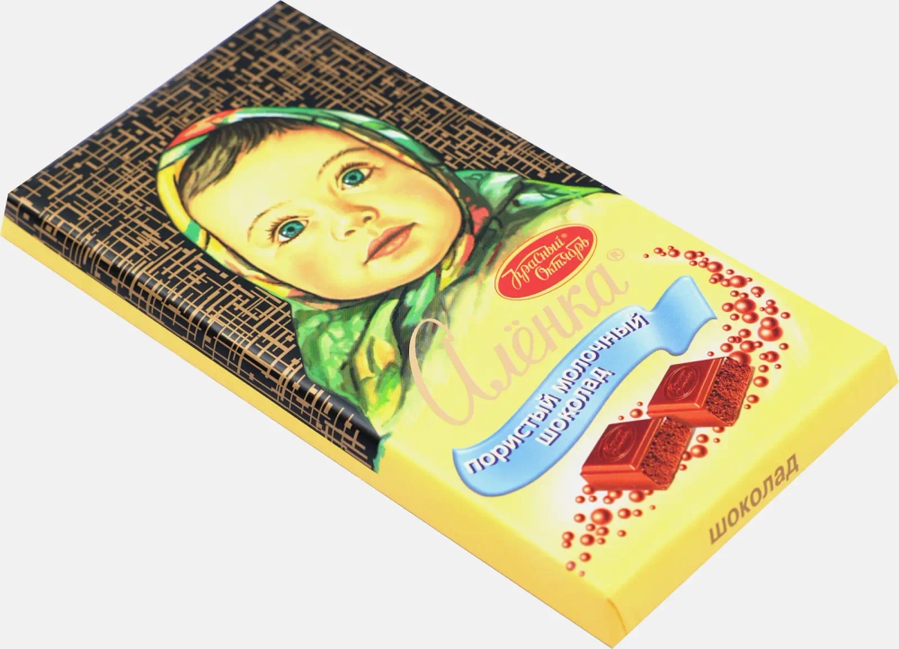 Шоколад Алёнка молочный пористый 90г