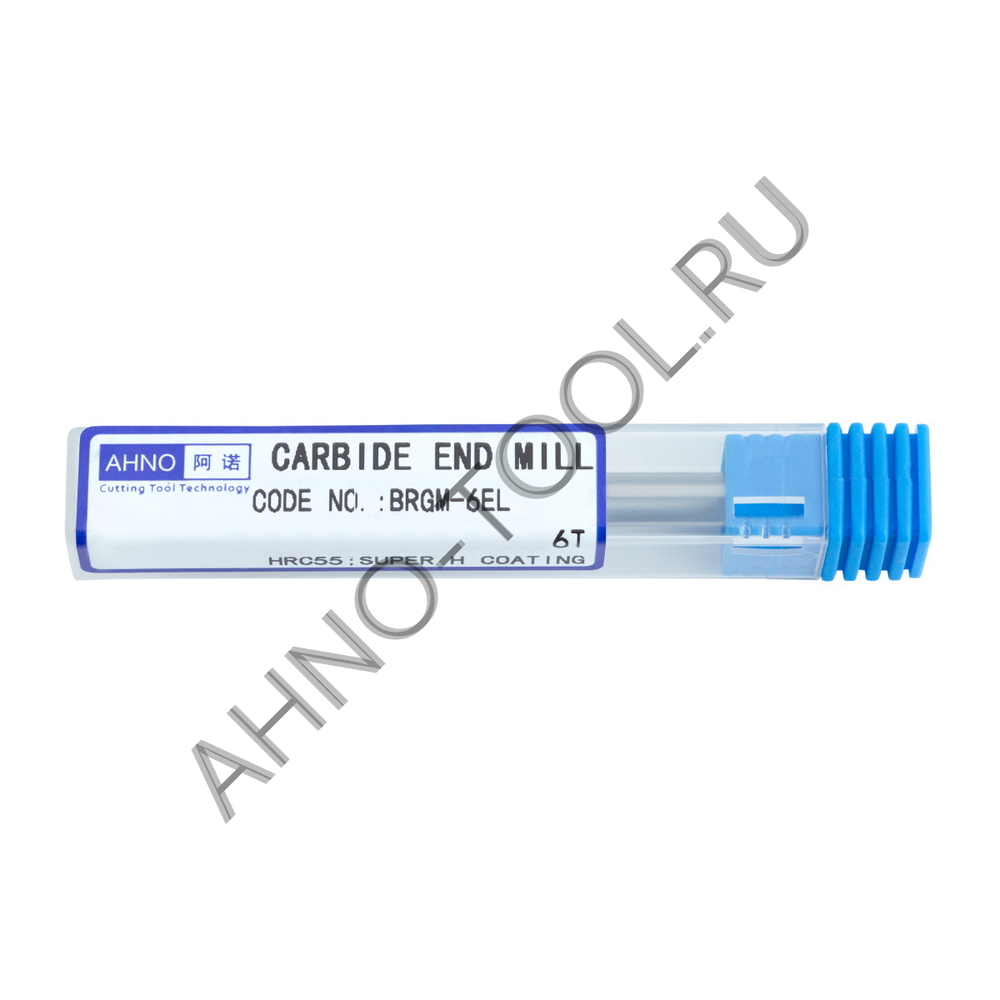 Фреза твердосплавная  10мм (L=100, l=40, хв=10) Z6 45° по стали, нерж., чугуну BRGM-6EL-D10.0 HRC55