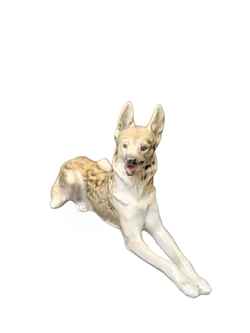 Фарфоровая статуэтка "Немецкая овчарка" (ЛФЗ)