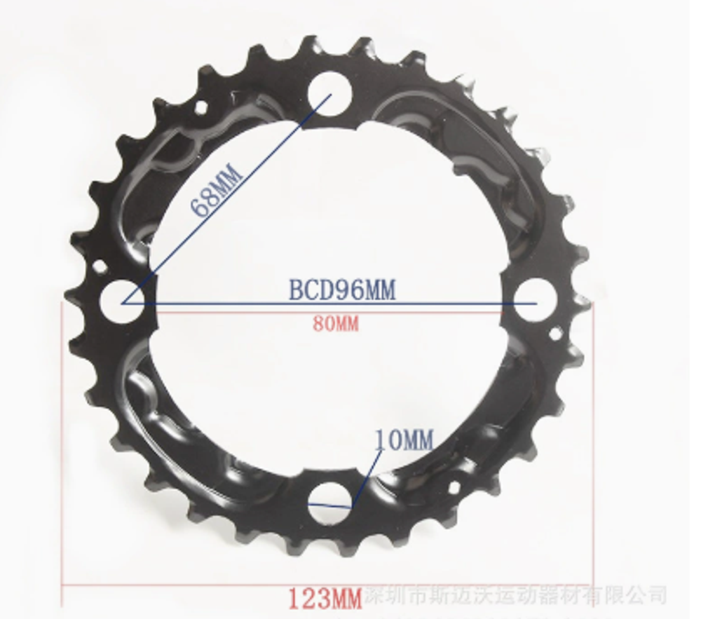 Звезда передняя Prowheel М-4 30Т, BCD96мм