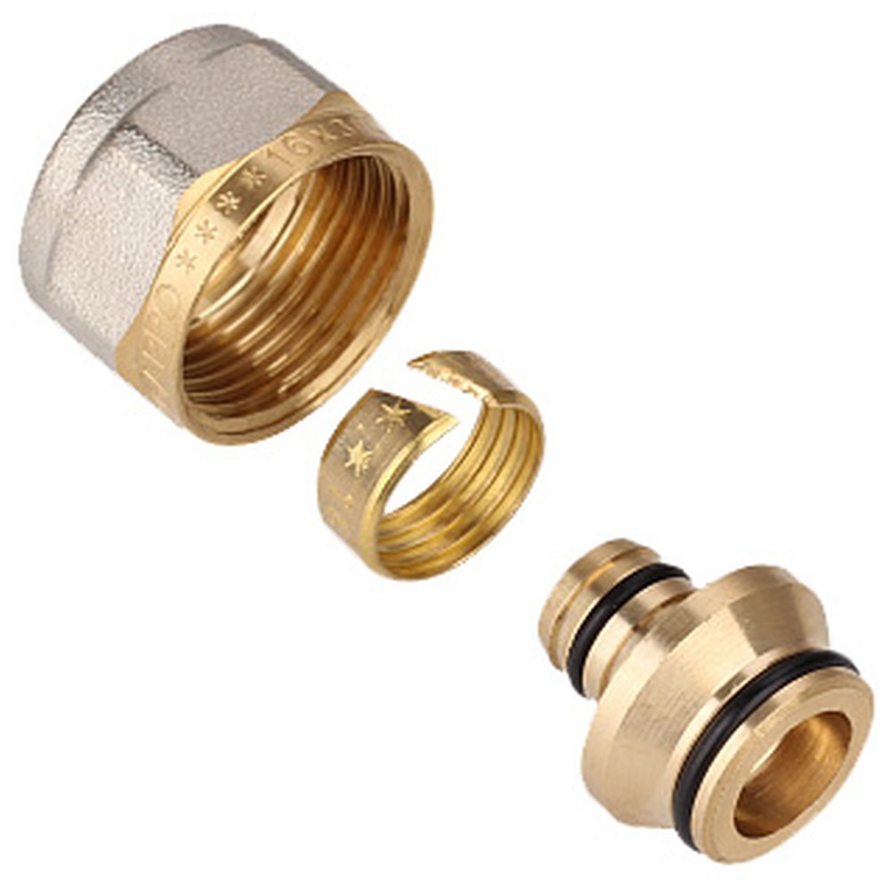 Соединитель Gappo Евроконус для металлопластиковых труб 20 (2,0) мм х 3/4"