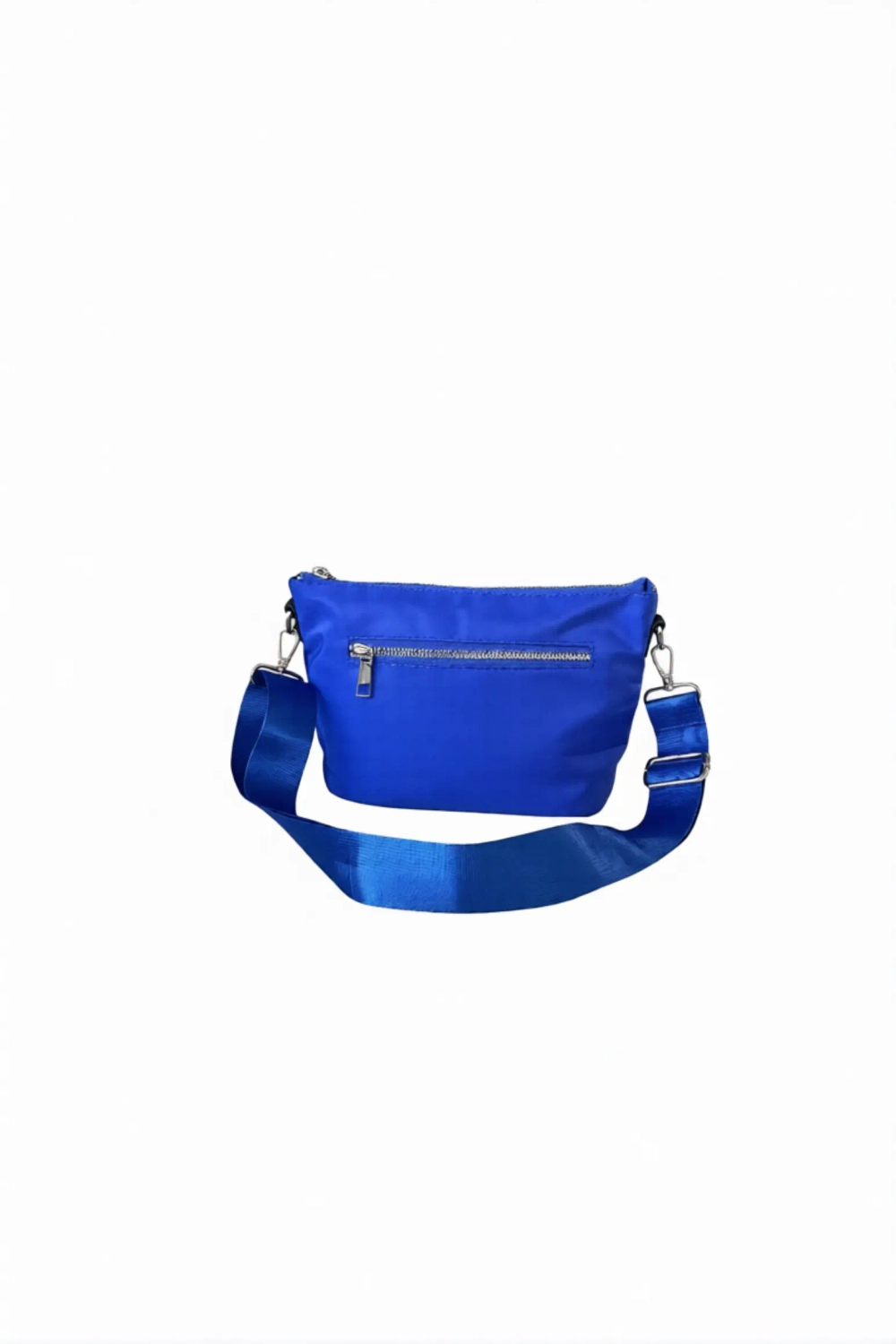 Сумка женская через плечо из нейлона синяя QOZA