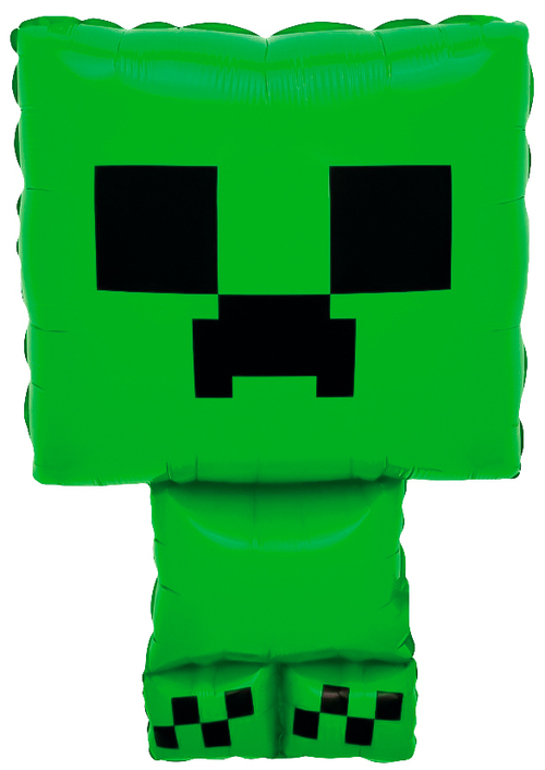 Фигура 26" Пиксельный монстр, Зеленый Fl