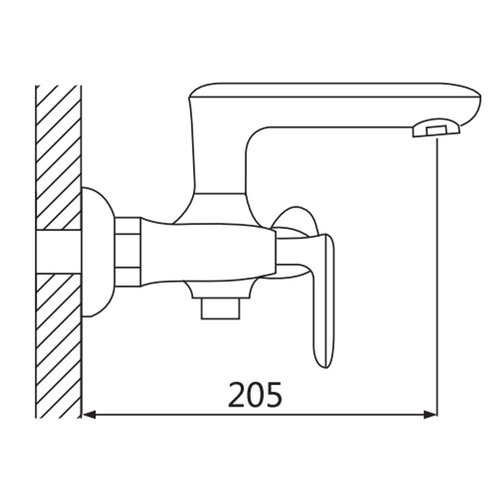 Смеситель для ванны Oute T77 T7702