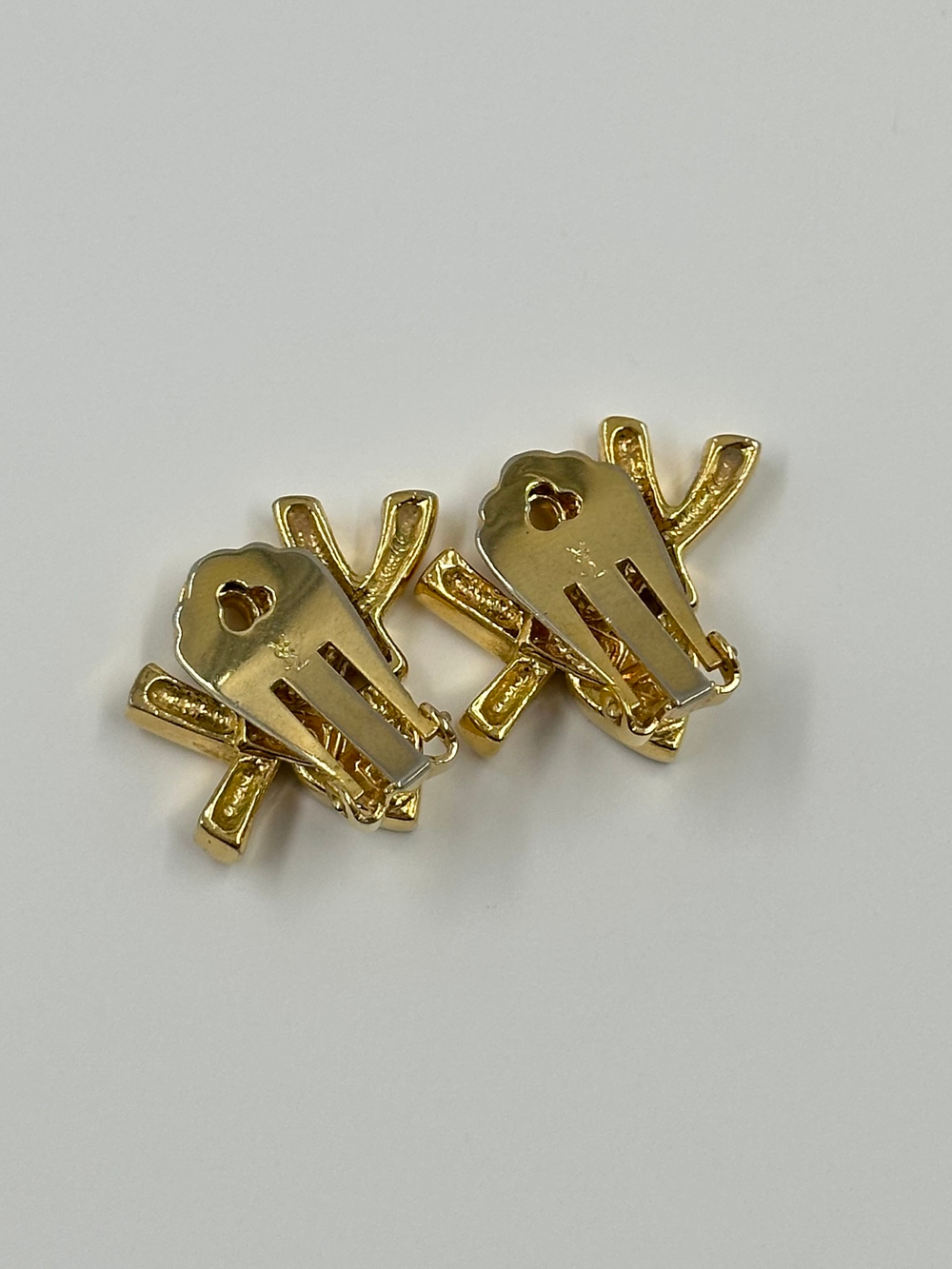 Клипсы с сердечками YSL
